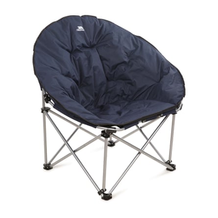 Trespass Oversized Moon Chair Camping Folding Padded Tycho
