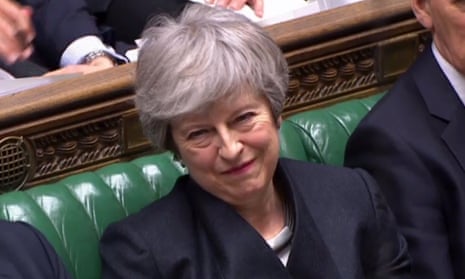 Theresa May in the Commons.