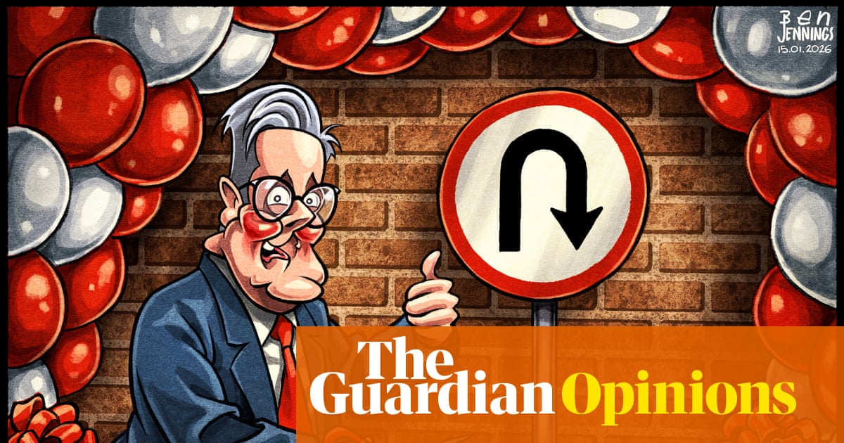 Ben Jennings on Keir Starmer’s U-turns – cartoon
