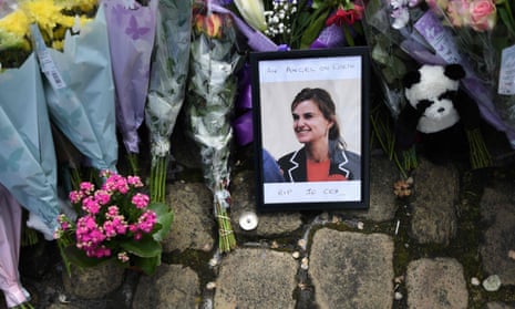 A tribute to Jo Cox left in Birstall, West Yorkshire