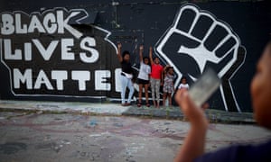 A mural in Tulsa, Oklahoma, where in 1921 there was one of the worst race riots in the history of the United States.