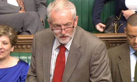Jeremy Corbyn speaks during the debate on whether to renew the Trident nuclear deterrent