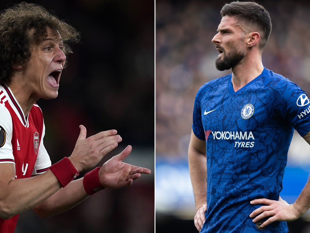 Mates And Survivors Olivier Giroud And David Luiz Cross Swords In Final Football The Guardian