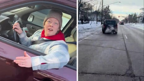 Renee Nicole Good nĂłi "TĂ´i khĂ´ng giáşn anh" trước khi bị đặc vụ ICE bắn, video cho thấy | Vụ nổ sĂşng cá»§a ICE ở Minnesota | The Guardian