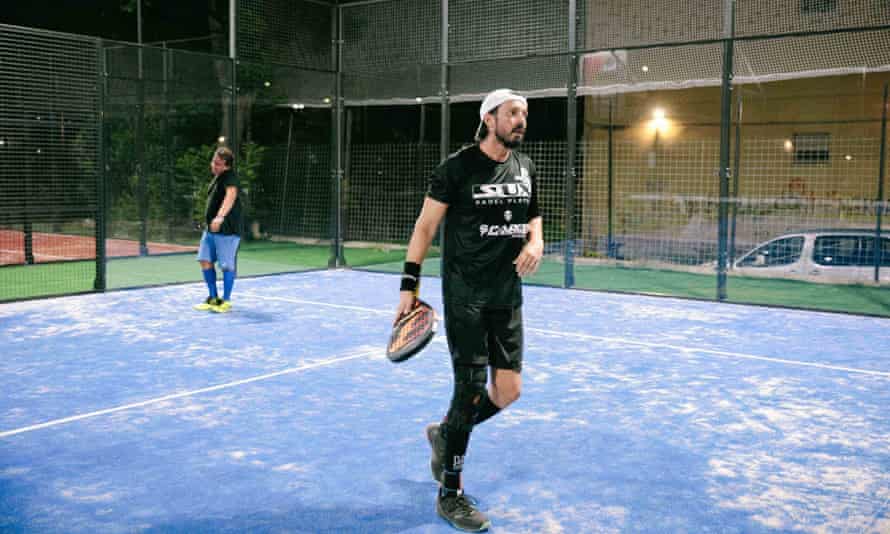 Matteo de Simone in Padel City, Palermo.
