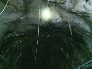 The roof of the Pike river drift.
