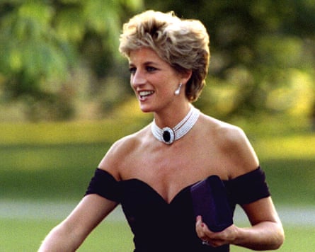 Diana in a black dress