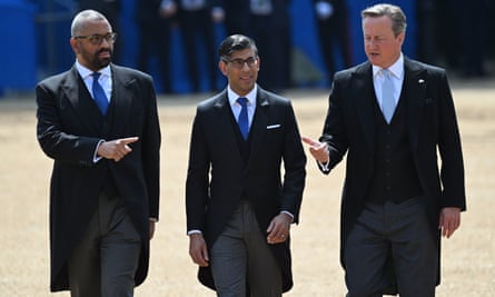 James Cleverly, Rishi Sunak and David Cameron