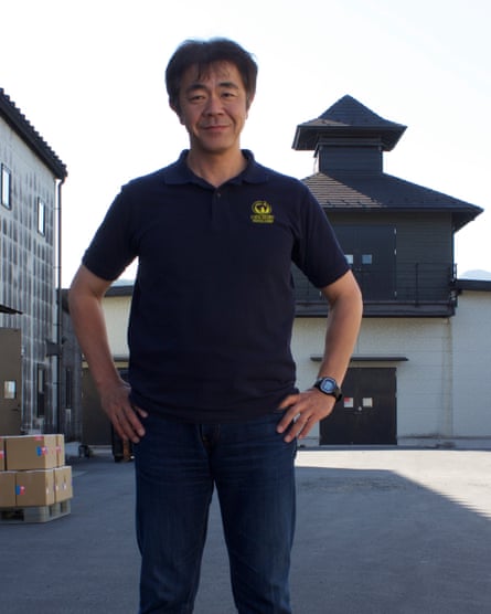Ichiro Akuto, president of Venture whisky, outside his distillery in Chichibu, Japan