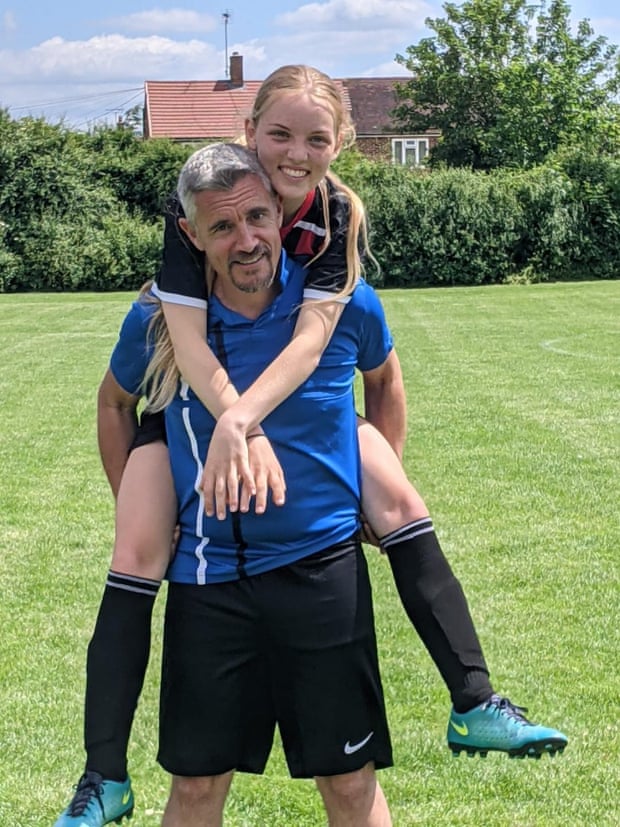 Dominic Weaver with his daughter, Annie.