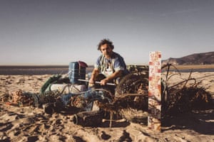Andre Amaro, who ocean plastics and makes clothing, interiors and art pieces