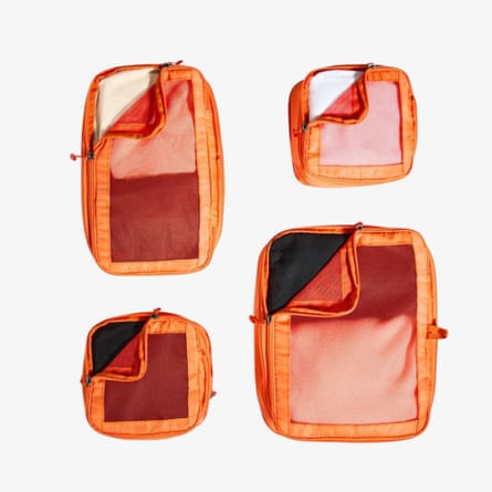 Antler Packing Cubes in Coral