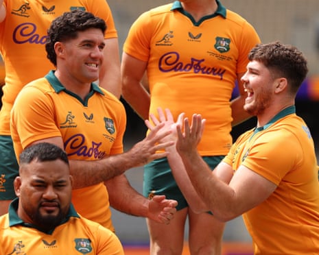Wallabies Carlo Tizzano and Ben Donaldson