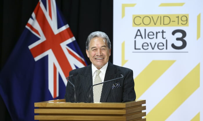 Minister for Racing Winston Peters speaks to media during a pre-budget racing announcement at Parliament on 12 May 2020 in Wellington, New Zealand.