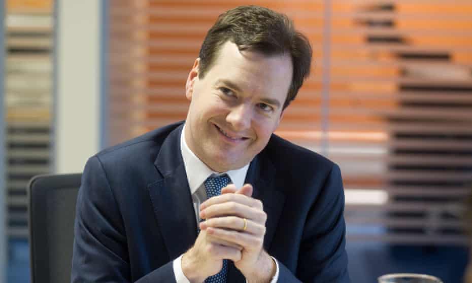 Former chancellor George Osborne was sacked by Theresa May after the EU referendum. 