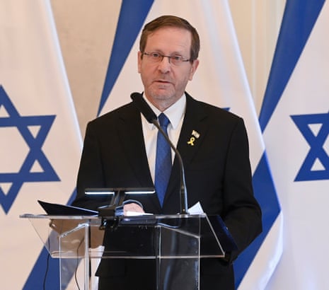 No 10 has not confirmed a meeting between Isaac Herzog (pictured) and Keir Starmer.