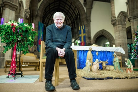 Father Peter Morgan in St Anne’s church.