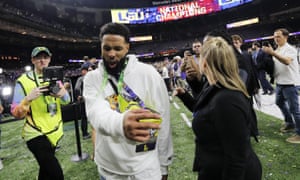 Odell Beckham Jr disfrutó durante la victoria de LSU sobre Clemson, hasta que decidió entregar una bofetada