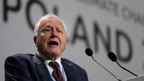 'Continuation of civilisation is in your hands,' Attenborough tells world leaders  – video 