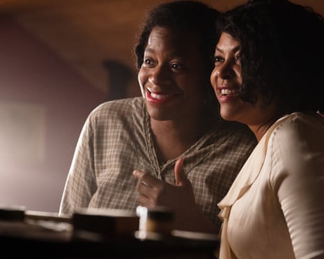 Fantasia Barrino as Celie and Taraji P Henson as Shug Avery in The Color Purple.