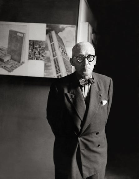 Charles-edouard Jeanneret, better known as Le Corbusier in his atelier in 1955