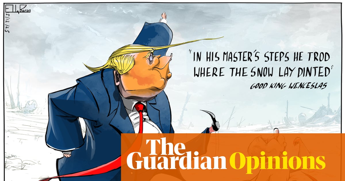 Ella Baron on Donald Trump following Putin’s lead this Christmas – cartoon