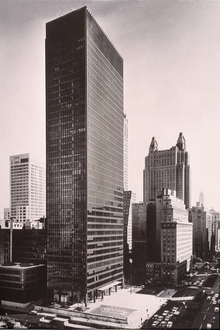 The Seagram Building in New York, completed in 1958 by Ludwig Mies van der Rohe and Philip Johnson.