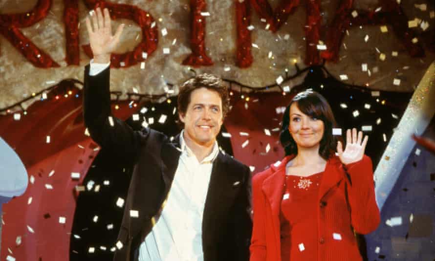 Hugh Grant, Martine Mccutcheon in Love Actually.
