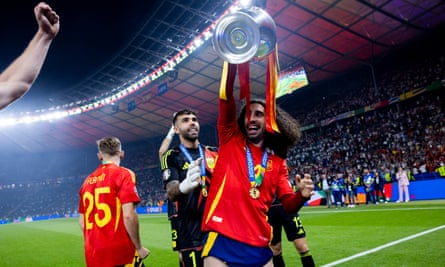Marc Cucurella after Spain’s Euro 2024 triumph