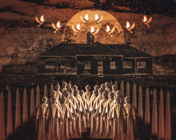 Artist explores lineage and spirituality in 'Holy Gang' digital collage
