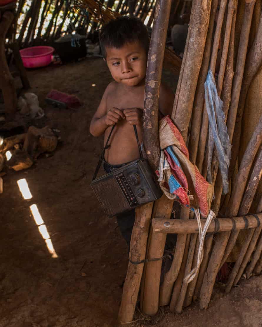 A child in his house in Filincas hamlet of Guaiabo village.
