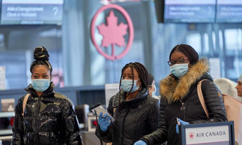 Passengers at Trudeau airport in Montreal. Employees, speaking on condition of anonymity, said their concerns arose at the start of the coronavirus outbreak.