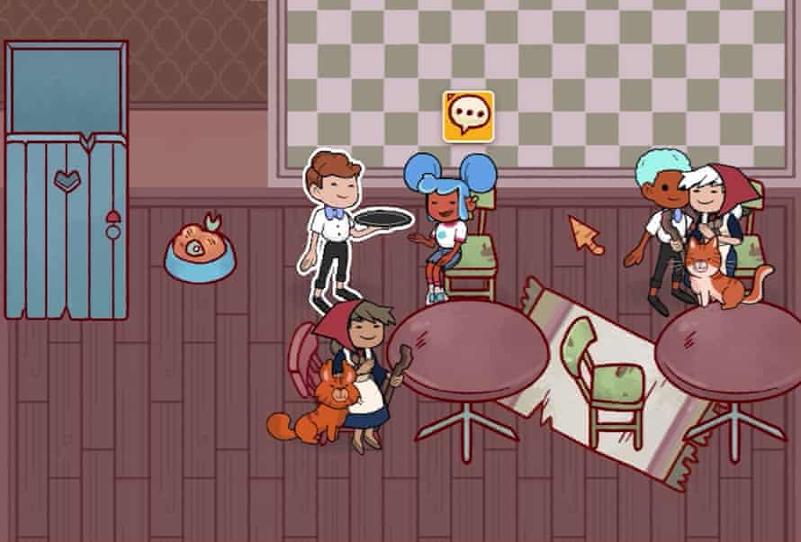 Manager des Katzencafés