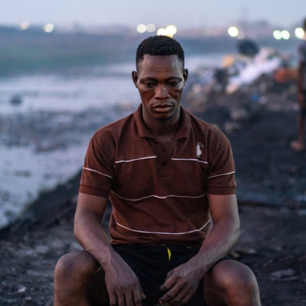 Maxwell Aboam after a long day’s work