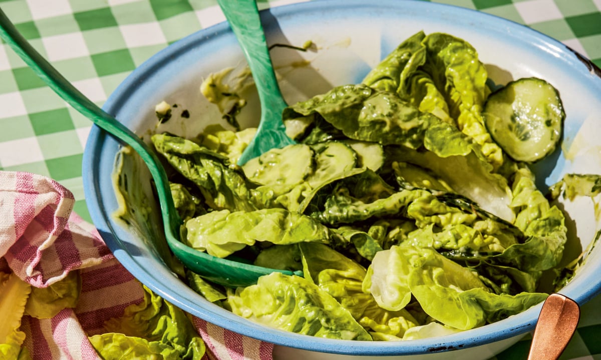 little gem salad with green goddess dressing Little Gem Salad with Tarragon Green Goddess