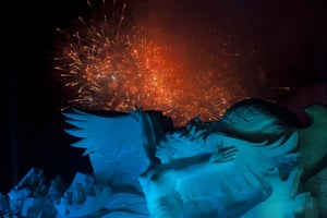 Celebrations at the Harbin Ice Sculpture Festival in China