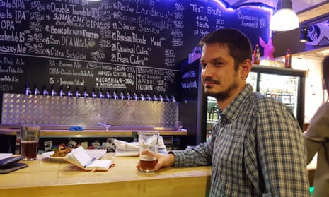 Denis Kovalyov of Victory Art Brew. At least two dozen craft beer bars have opened in Moscow since the summer of 2014 