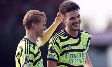 Martin Ødegaard and Declan Rice have been among the transfer successes under Edu’s stewardship at Arsenal.