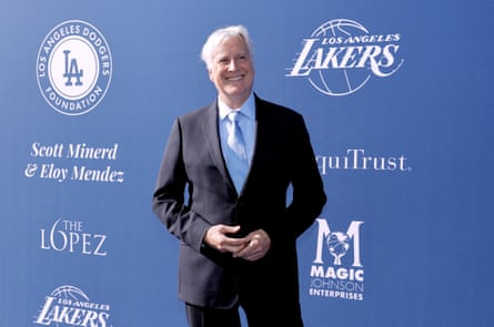 An investment group led by LA Dodgers owner Mark Walter, above, now holds a majority stake in the Lakers.