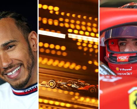 Lewis Hamilton in his last season with Mercedes; Red Bull looking ominously strong; Carlos Sainz of Ferrari who was the only driver to deny Red Bull victory last term.