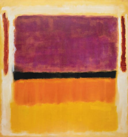Untitled (Violet, Black, Orange, Yellow on White and Red) by Mark Rothko.