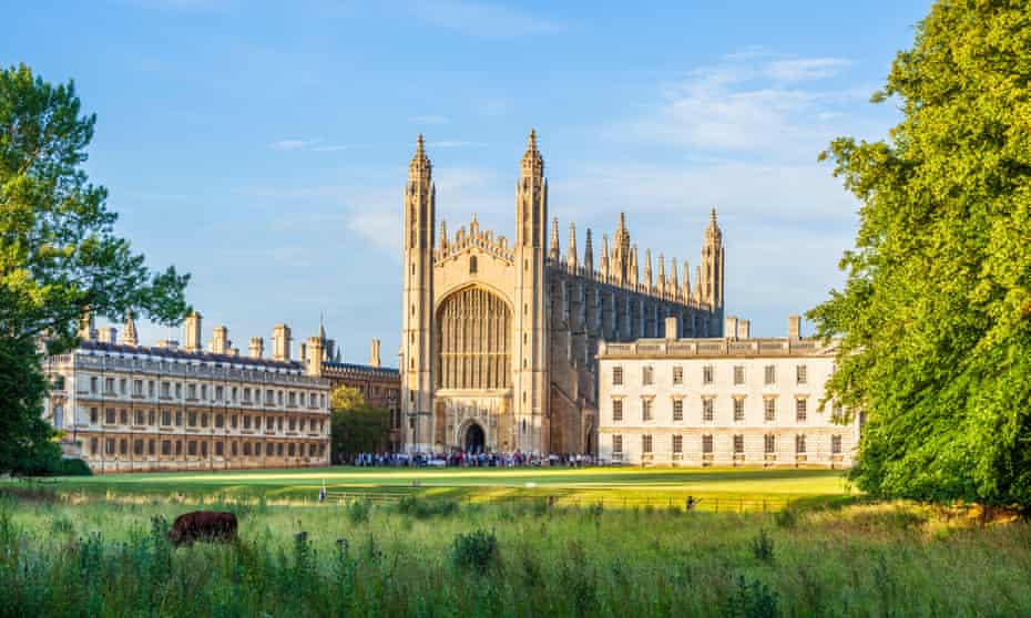 Kings College Chapel, Clare College and Gibbs Building at Cambridge University