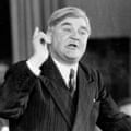 Nye Bevan, postwar Labour minister and deputy leader.