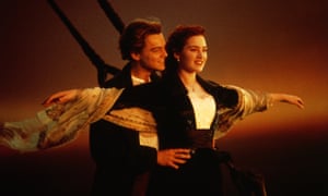 Leonardo Dicaprio and Kate Winslet in James Cameron’s Titanic.