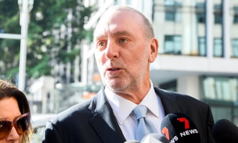 Hillsong founder Brian Houston arrives at court in Sydney on Thursday