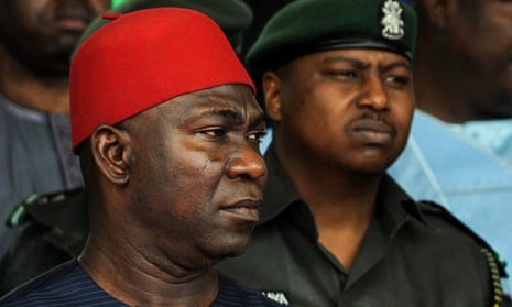 Ike Ekweremadu (left) when he was deputy president of the Nigerian senate