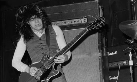 AC/DC’s Malcolm Young, ‘on a Gretsch Jet Firebird that always looked giant on his tiny frame’.