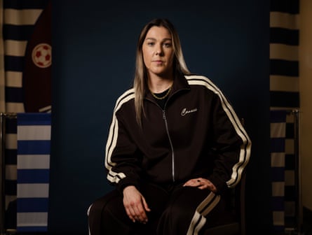 Mary Earps at Calverton Miners Welfare FC in Nottingham, where they have named a pitch in her honour.