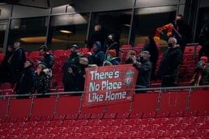 Fans back in the stands at Anfield.