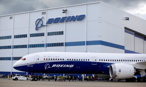 A Boeing 787-10 at the company’s North Charleston assembly plant.